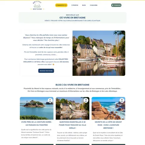 Page d'accueil
